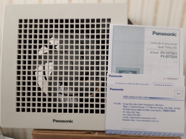 Phiếu bảo hành của quạt hút âm trần Panasonic FV-15TGU1